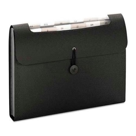 Smead Smead Step Index Organizer, 12-Pocket, Letter, Poly, Black 70901